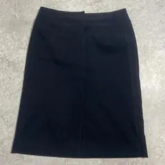 TRANS WORK トランスワーク　黒 膝丈 タイトスカート 通勤 通学 Lのサムネイル