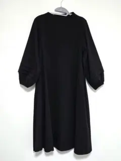 コンジェペイエ　タックスリーブワンピース　黒色　38