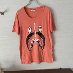 A Bathing Ape シャークデザイン Tシャツ オレンジ