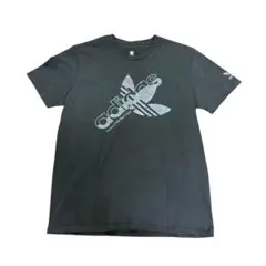 adidas ロゴプリントTシャツ　トレフォイル　Y2K 古着8a