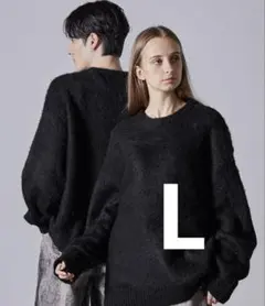 CLEL モヘアブレンド シャギーデザインニット