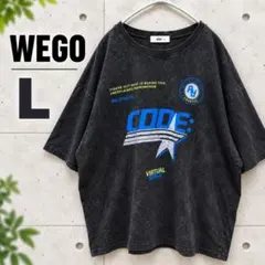 WEGO ウィゴー ヴィンテージウォッシュ ロゴTシャツ F 古着風 Y2K