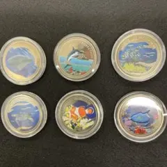 パラオ　1ドル　6枚セット　収納ケース付き　海洋生物保護 記念硬貨セット 2026年最新】パラオ カラーコインの人気アイテム - メルカリ