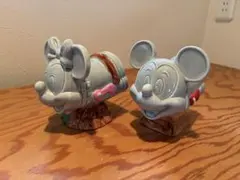 ディズニー ミッキーミニー スタチュー 花台 置物 鉢置 ガーデニング