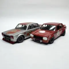 エブロ　京商　RXー3 スカイラインGT－R 1/43ミニカー2台セット エブロ 京商 RXー3 スカイラインGT－R 1/43ミニカー2台セット - メルカリ