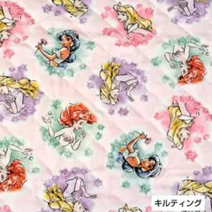 生地(ハギレ)キルティング　Disney　ディズニープリンセス