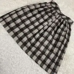 BURBERRY BLACK LABEL チェック柄スカート ブラウン 40のサムネイル