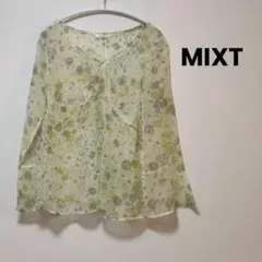【MIXT】花柄　ブラウス　肌触りサラサラ　薄手　ベルメゾン　Lサイズのサムネイル