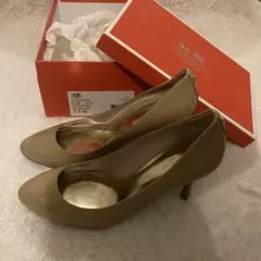 COACH ヒール　パンプス　7.5（24.5）　ベージュ