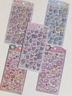 うるちゅるポップシール サンリオ キティ マイメロ クロミ ポチャッコ シナモン