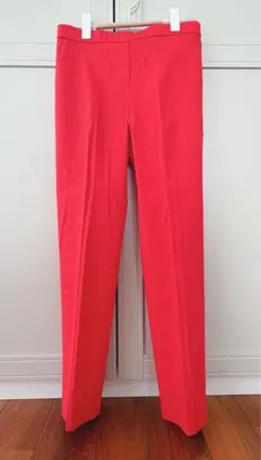 ✨Theoryセオリー✨大人気美脚パンツ✨赤✨麻×ストレッチ✨翌日発送♡のサムネイル