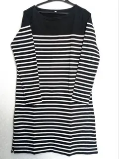 無印良品　長袖カットソー　チュニック丈