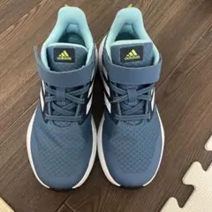 限定値下げadidas Bounce キッズスニーカー 青20センチ