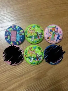 ディズニー刺繍缶バッジ4個セット