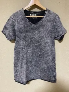 【新品L】OUKY オーキー Uネック 古着加工 Tシャツ ブラックのサムネイル