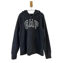 GAPギャップジップアップパーカーフーディー黒XLサイズ大きいサイズ