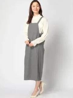 【未使用タグ】Samansa Mos2 blue 前後2WAYジャンパースカート