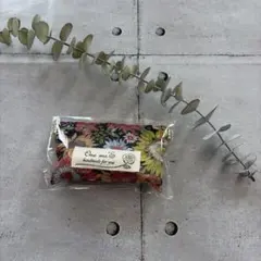 ハンドメイド　携帯ビニール袋ケース