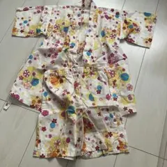 花柄カラフル甚平 120㎝