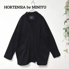 HORTENSIA by MINIYU Vネック ニットジャケット 黒 M