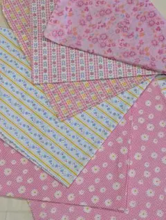 A526 花柄 100cm×50cm　コットン100%　5枚組