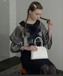 【BONLECILL noir】 2way シアーブラウス＆キャミソールドレス