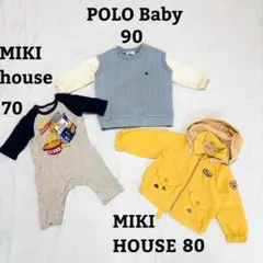 MIKIHOUSEPOLOBaby ロンパース 70 80 ベビー服 まとめ売り