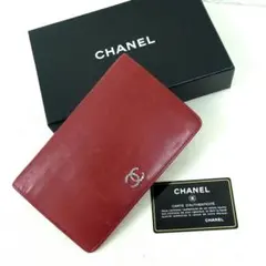 CHANEL　シャネル　ココマーク　キャビアスキン　長財布　レッド　イタリア製