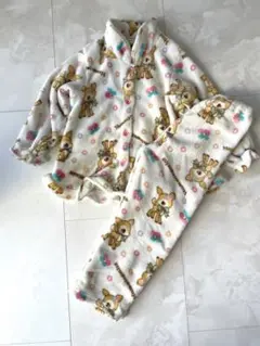 【美品】hummingmint ルームウェア　モコモコ　110