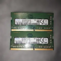 Samsung 8GB DDR4 SO-DIMM メモリ2枚セット 合計16GB - メルカリ