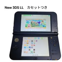 New 3DS LL カセット·充電器付き 青