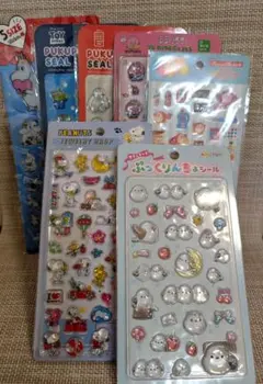 お得✧*シール福袋　スヌーピー　ムーミン　ディズニー　カービィ7点セットのサムネイル