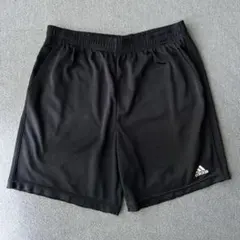 adidas ブラック メンズハーフパンツショートパンツ ゴムウエスト