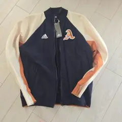 adidas ネイビーオレンジ ジャケット