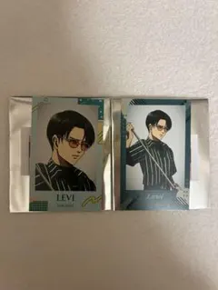 進撃の巨人　リヴァイ　ラウンドワンコラボ イラストカード　2枚セット