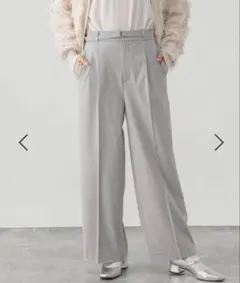 ワイドパンツ センタープレス