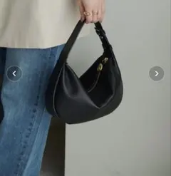 gemeil by russet ハーフムーンバッグ ブラック