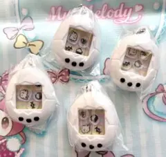 たまごっち シャカシャカチャームコレクション 4個セット 白 くちぱっち ガチャ