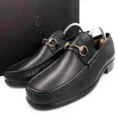 《新品未使用》 GUCCI グッチ ホースビット ビットモカシン 黒 0255