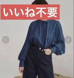 再値下げ‼️Apuweiser-riche 配色スカラ刺繍ボウタイブラウス - メルカリ