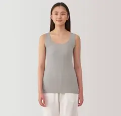 無印良品　さらっと綿汗取りパッド付きタンクトップ Lサイズ 2個セット