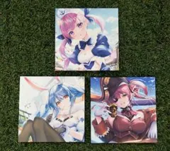 湊あくあ　兎田ぺこら 　宝鐘マリン　ホロライブ 一番くじ キャンバスボード
