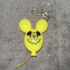 東京ディズニーリゾート ミッキーバルーン　キーチェーン キーホルダー　黄色