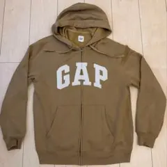 GAP ジップアップパーカー ベージュ XS