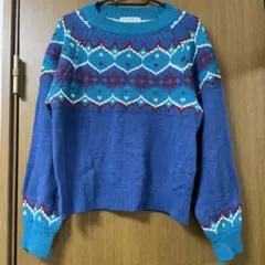 continuer de NICE CLAUP ニット　レディース　青