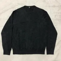 【匿名配送】ユニクロ カシミヤ100% ニットセーター クルーネック Lサイズ