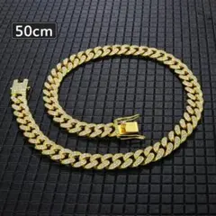 マイアミキューバ チェーンネックレス 喜平 ゴールド 50cm