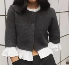 ZARA ポプリンコンビニットジャケット