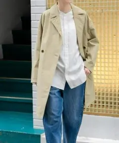 新品◆FORK&SPOON◆オーバーライトミドルコート《BEIGE》◆ドアーズのサムネイル