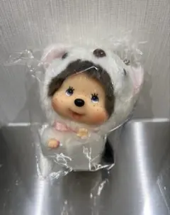 レア　顔デカMonchhichi おこじょ モンチッチ キーホルダー　ご当地